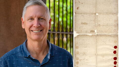 Deloria photo by Garrett Vreeland; Treaty photo: NAID 176316992 