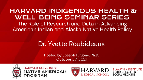 The Role of Research and Data in Advancing American Indian and Alaska Native Health Policy