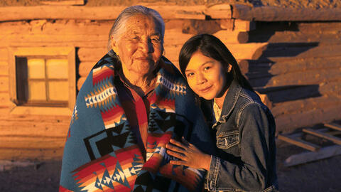 grandmother and granddaughter
