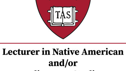 Poster with Harvard logo advertising the position