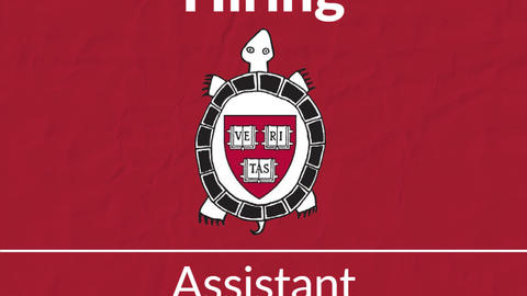 poster of HUNAP's logo with text announcing they are hiring a new assistant director