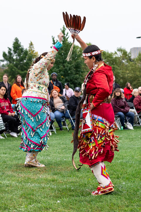 Harvard Powwow dancers 2023