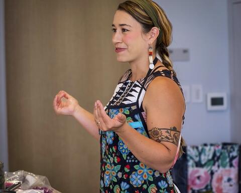 Gladstone presenting 